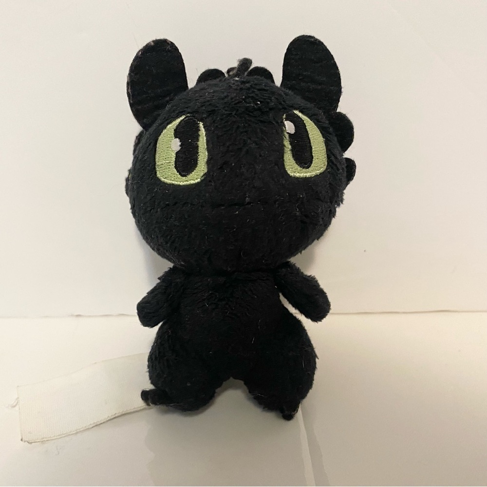 How To Train Your Dragon Toothless Plush Mini Stuffed Animal 4" Toy Black Green